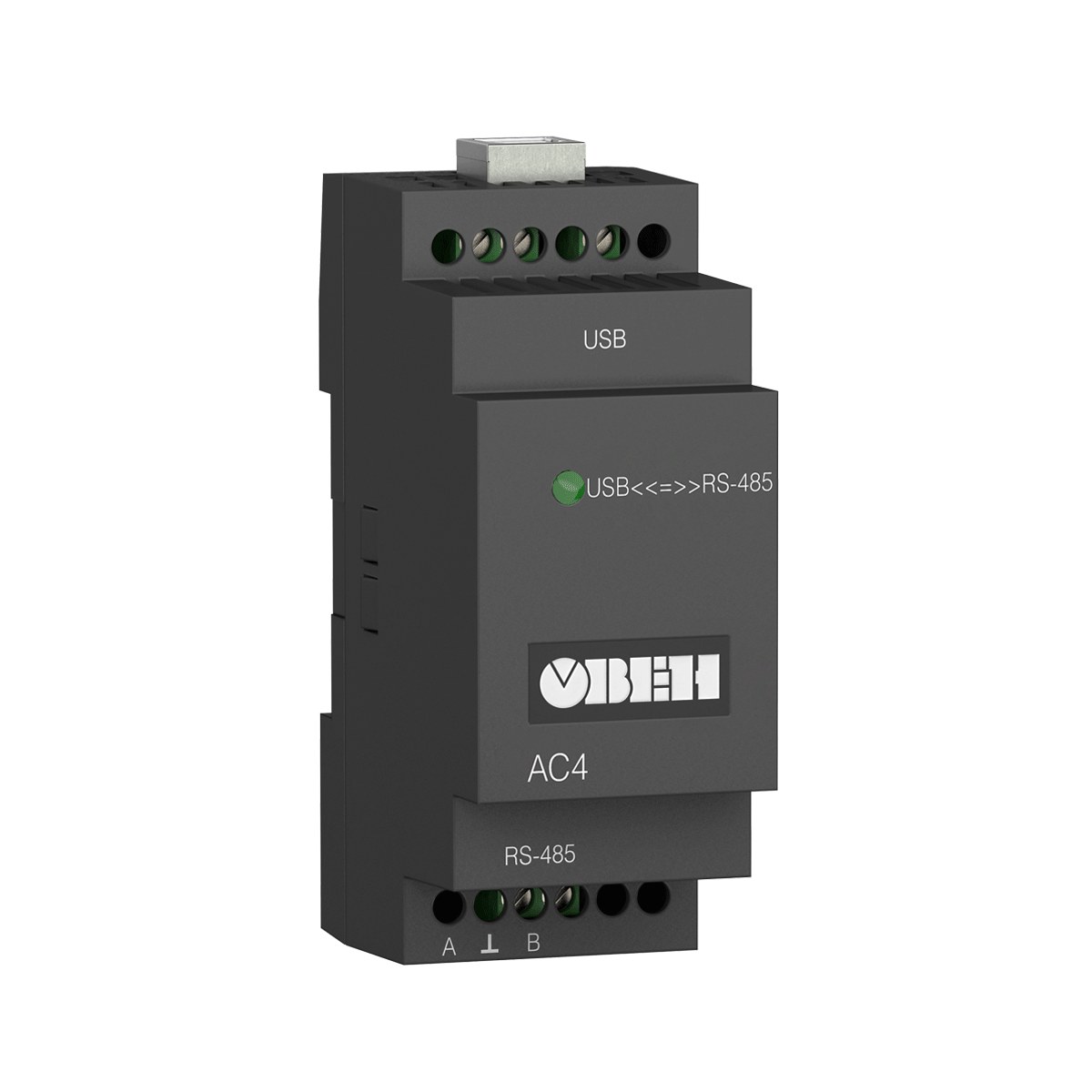 АС4 преобразователь интерфейсов RS-485 <-> USB c гальванической изоляцией изображение 1
