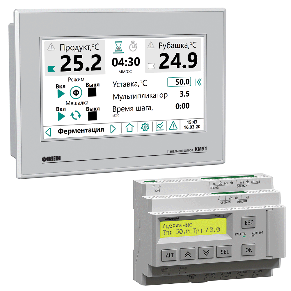 КМУ1 автоматика для управления пастеризаторами и сырными ваннами изображение