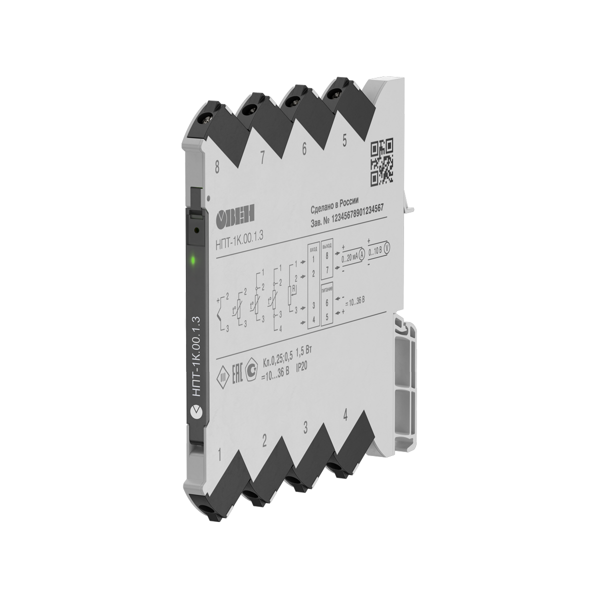 НПТ-1К нормирующий преобразователь в ультратонком корпусе изображение