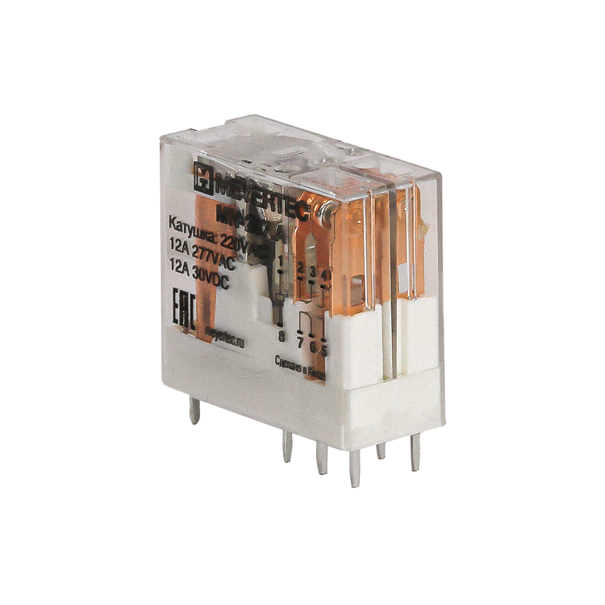 Промежуточные реле MEYERTEC серии MN (2-контактные) изображение 4