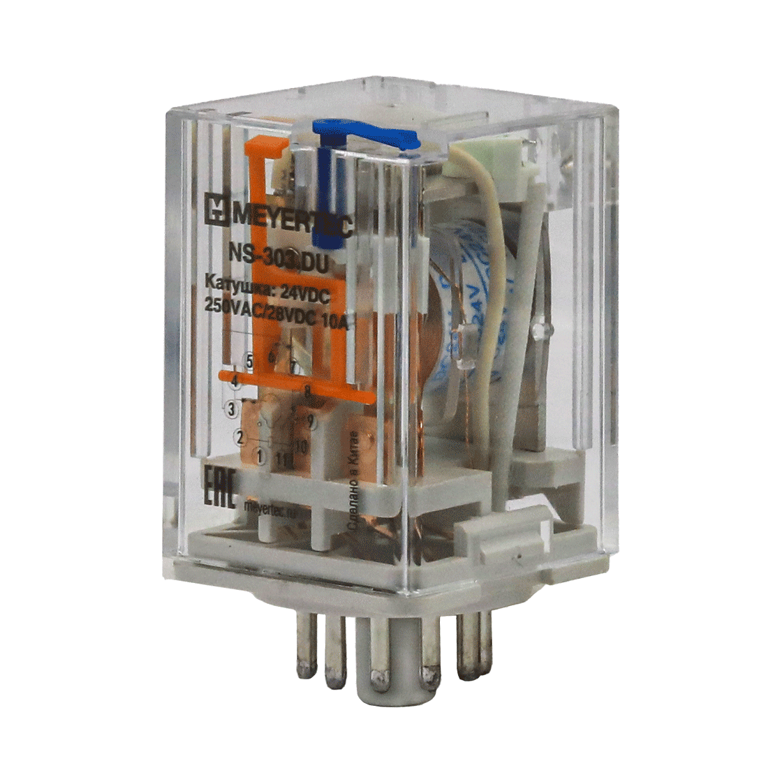 Промежуточные реле MEYERTEC серии NS (3-контактные) изображение 1