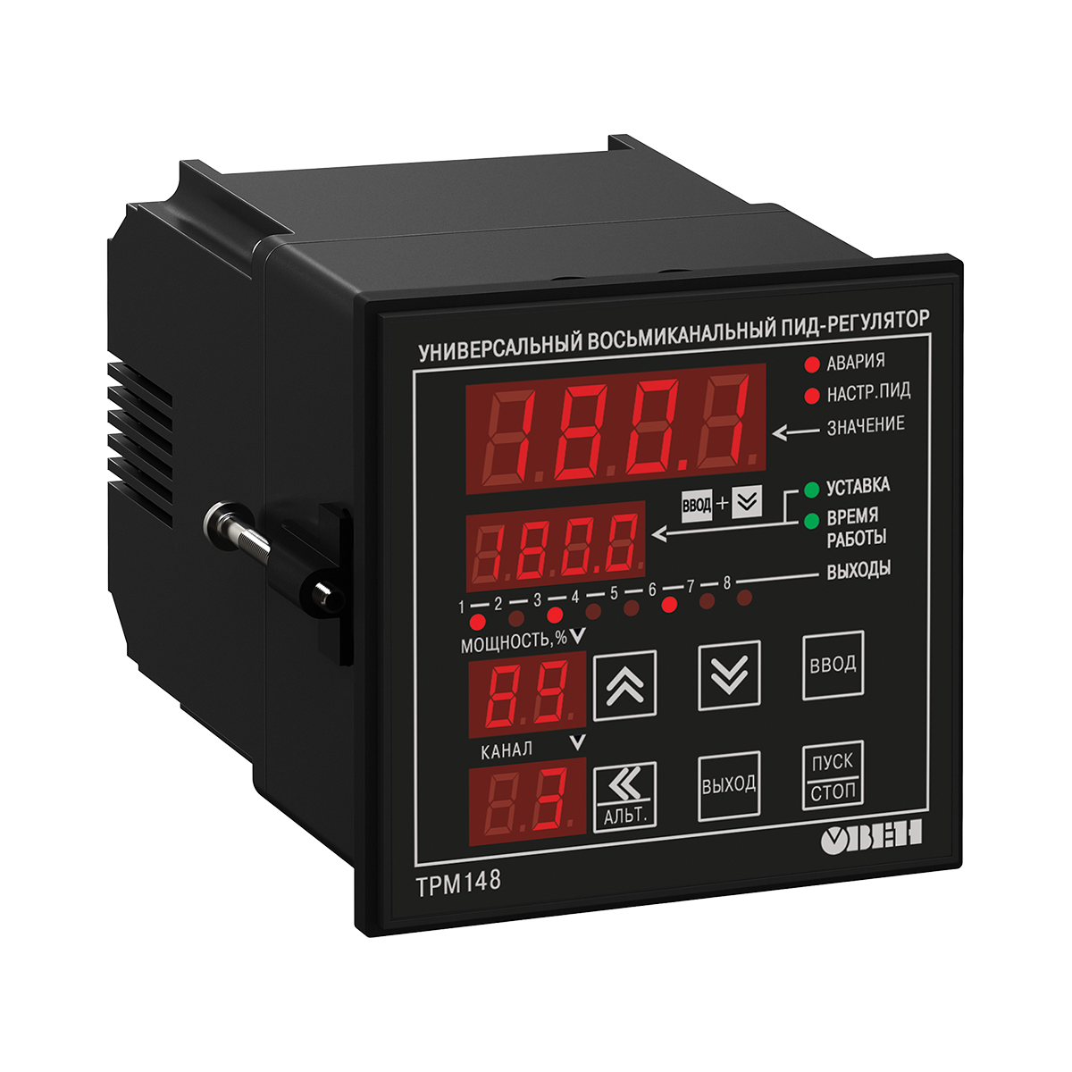 ТРМ148 восьмиканальный ПИД-регулятор с RS-485 изображение 2