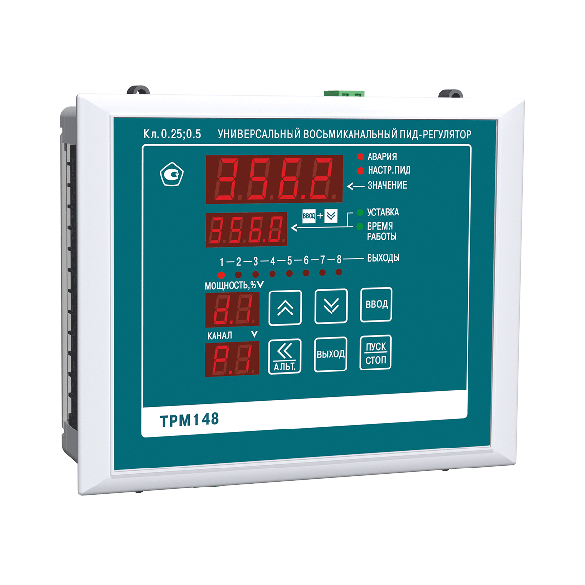 ТРМ148 восьмиканальный ПИД-регулятор с RS-485 изображение 1